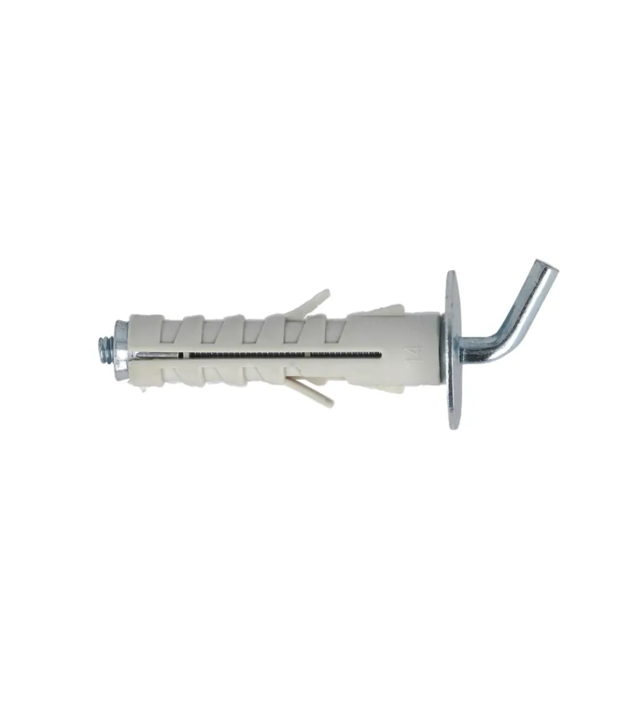 Online Tasselli in nylon ø 12 x 45 con gancio corto 4 pz. Sistemi Di Fissaggio