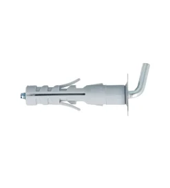 Sistemi Di Fissaggio- Tasselli in nylon ø 9 x 52 prolungati con gancio corto 6 pz.