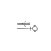 Outlet Tasselli in nylon ø 6 x 30 senza collarino con occhiolo chiuso 12 pz. Sistemi Di Fissaggio