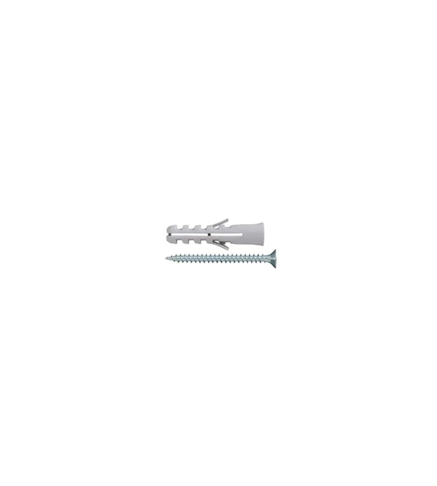 Sistemi Di Fissaggio|Tasselli in nylon senza collarino ø 6 x 30 con viti tps 4,5 x 40 - 40 pz.