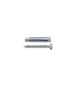 Clearance Tasselli in nylon universali a 4 settori ø 5 x 25 con viti tps 4,0 x 30 - 20 pz. Sistemi Di Fissaggio