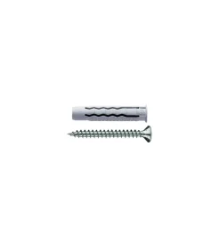 Sistemi Di Fissaggio|Tasselli in nylon universali a 4 settori ø 5 x 25 con viti tps 4,0 x 30 - 80 pz.