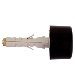 Sistemi Di Fissaggio- Tasselli nylon con paracolpi in gomma ø 9 x 45 nero - 2 pz.