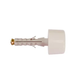 Sistemi Di Fissaggio- Tassello in nylon ø 9 x 40 con paracolpo in gomma bianco 2 pz.