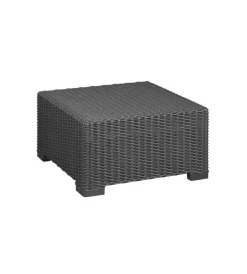 Mobili Da Giardino E Accessori-Keter Tavolino da esterno california color grafite, 68x68x35 cm -