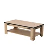 BellaHome Tavolini|Tavolino da soggiorno "bilbao" quercia e metallo, 120x41,5x60 cm