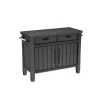 Outlet Tavolino per barbecue "unity xl" colore grafite, 125,5x51,5x90 cm Mobili Da Giardino E Accessori