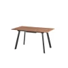 Tavoli|Tavolo allungabile "wilder" nero e legno, 140-180x80x76 cm