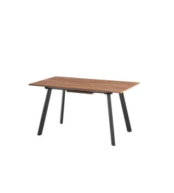 Tavoli|Tavolo allungabile "wilder" nero e legno, 140-180x80x76 cm