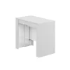 New Tavolo consolle multiposizione estensibile bianco lucido, 90x51x78 cm Tavoli