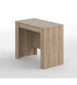 Tavoli|Tavolo consolle multiposizione estensibile rovere, 90x51x78 cm
