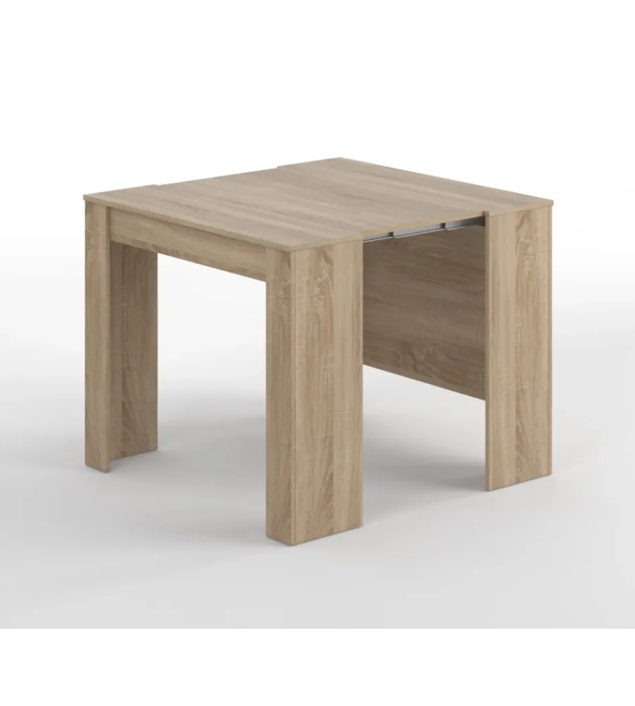 Tavoli|Tavolo consolle multiposizione estensibile rovere, 90x51x78 cm