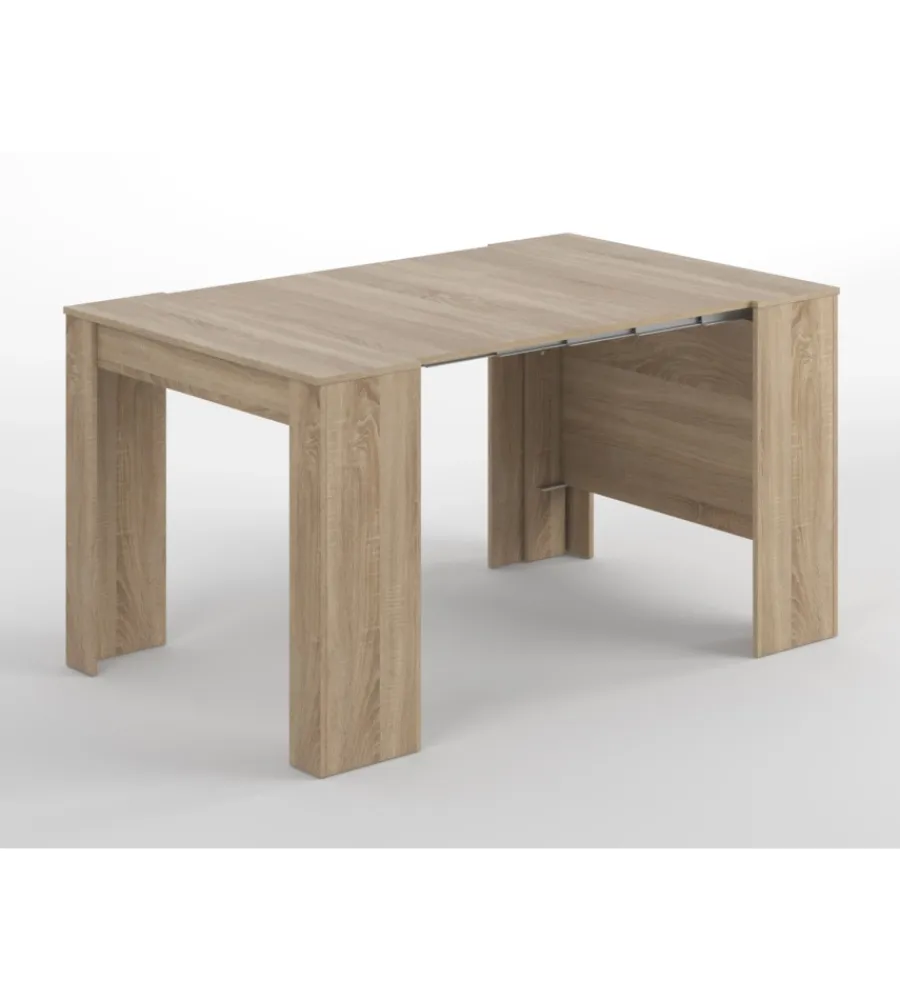 Tavoli|Tavolo consolle multiposizione estensibile rovere, 90x51x78 cm