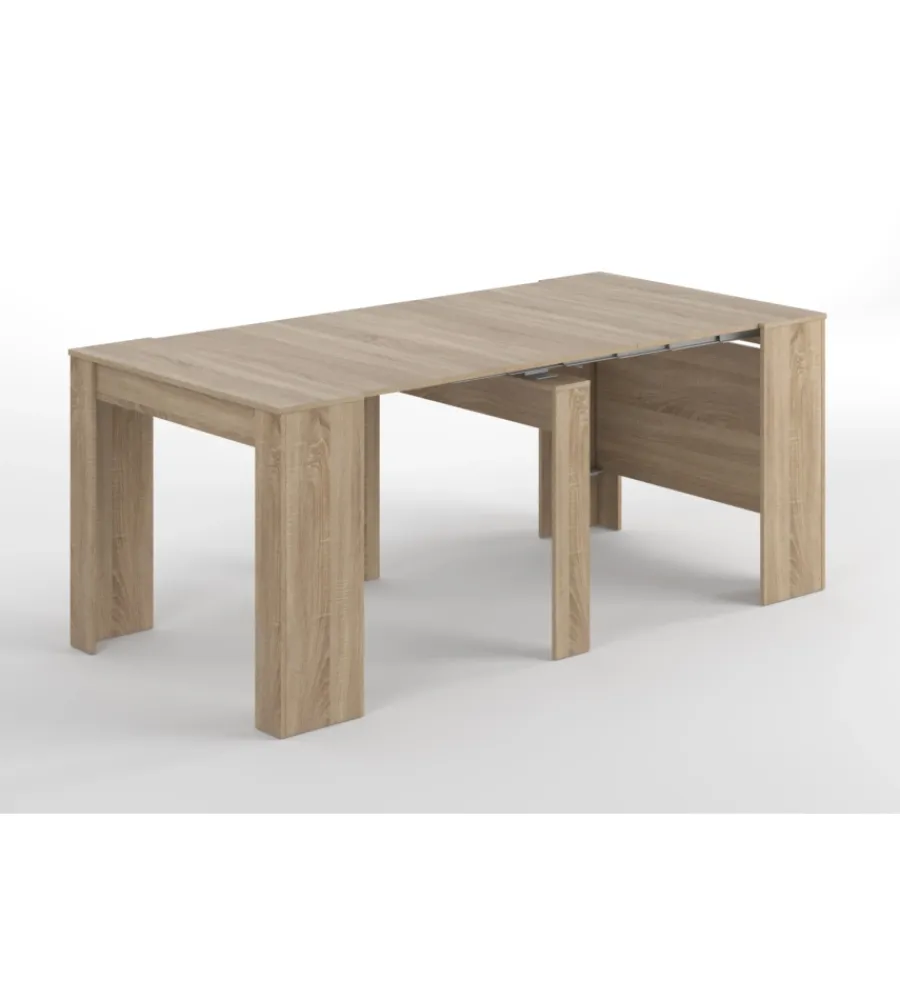 Tavoli|Tavolo consolle multiposizione estensibile rovere, 90x51x78 cm