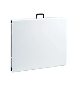 Campeggio-EuroGarden Tavolo da campeggio pieghevole in polietilene bianco 183x76x72 cm
