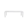 Mobili Da Giardino E Accessori|Tavolo da esterno allungabile solaria "naxos" in alluminio bianco 160/240x90x77 cm