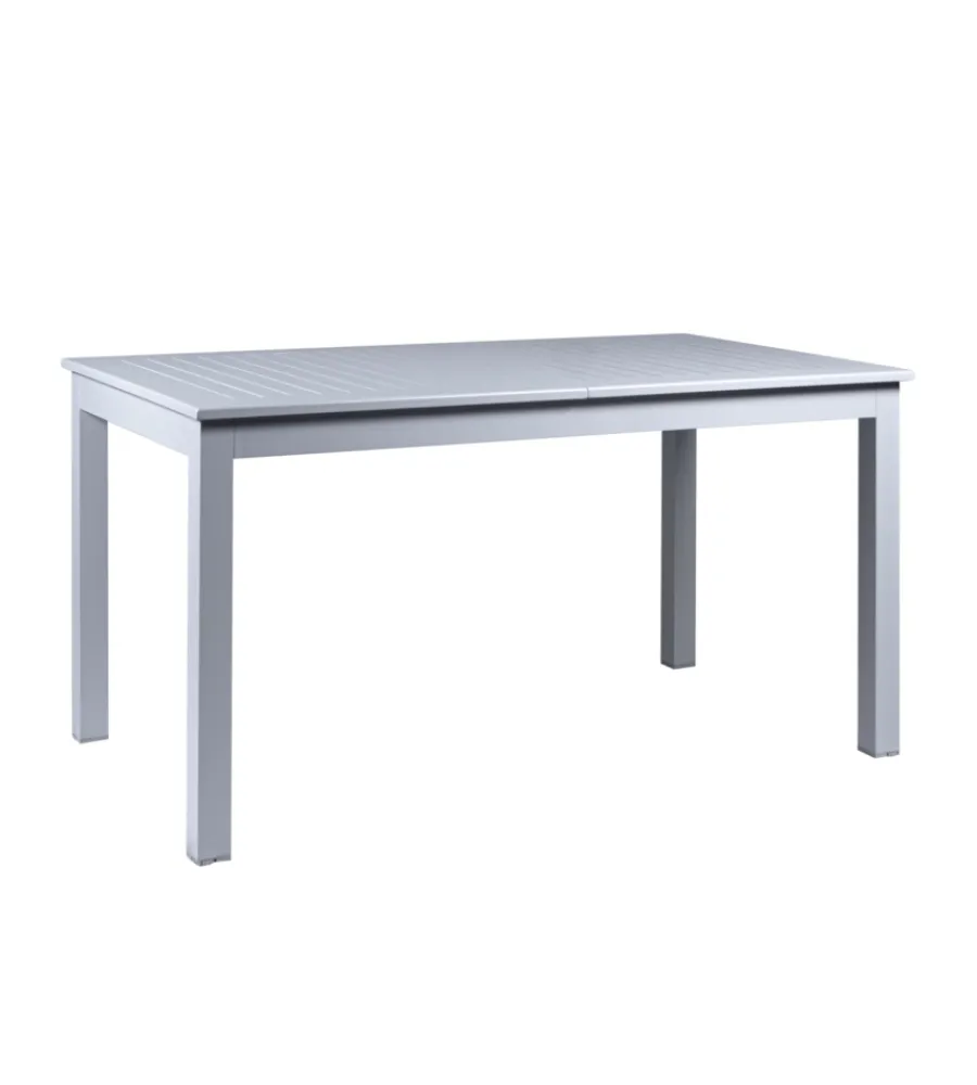 Clearance Tavolo da esterno allungabile in alluminio grigio chiaro 210/152x89x75 cm Mobili Da Giardino E Accessori