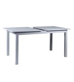 Clearance Tavolo da esterno allungabile in alluminio grigio chiaro 210/152x89x75 cm Mobili Da Giardino E Accessori