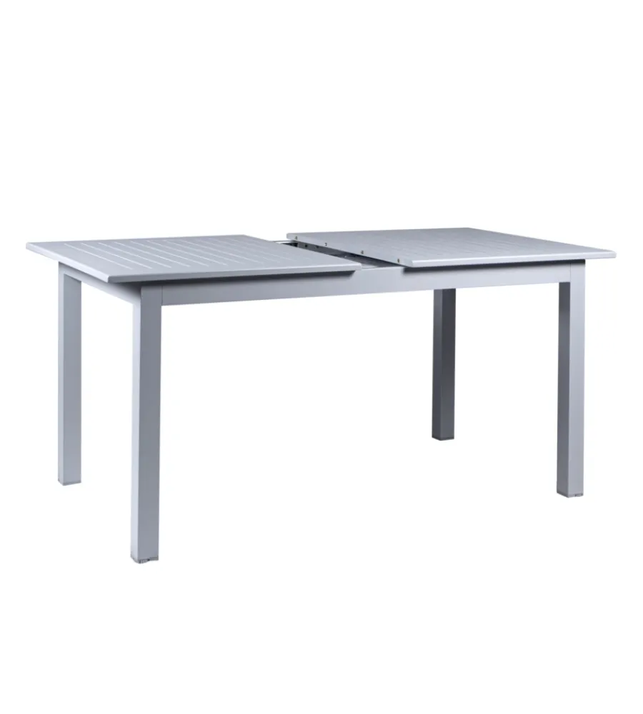 Clearance Tavolo da esterno allungabile in alluminio grigio chiaro 210/152x89x75 cm Mobili Da Giardino E Accessori