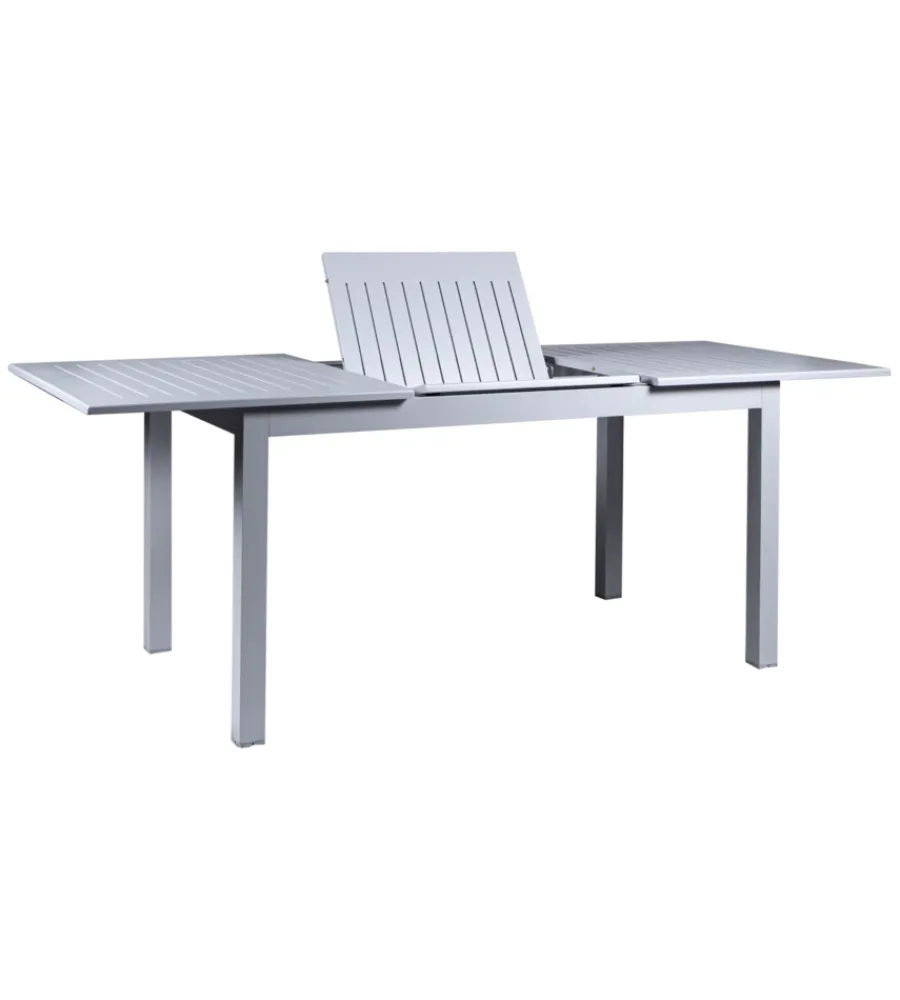 Clearance Tavolo da esterno allungabile in alluminio grigio chiaro 210/152x89x75 cm Mobili Da Giardino E Accessori