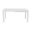Mobili Da Giardino E Accessori- Tavolo da esterno allungabile solaria "giacinto" in alluminio bianco 100/150x150x77 cm