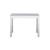 Discount Tavolo da esterno allungabile solaria "spalato" in alluminio bianco e piano in vetroceramica 104/208x75x75 cm Mobili Da Giardino E Accessori