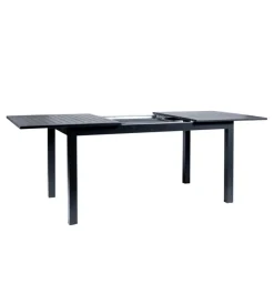 Mobili Da Giardino E Accessori-EuroGarden Tavolo da esterno allungabile in alluminio grigio 210/152x89x75 cm