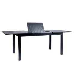 Mobili Da Giardino E Accessori-EuroGarden Tavolo da esterno allungabile in alluminio grigio 210/152x89x75 cm
