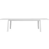 Mobili Da Giardino E Accessori|Tavolo da esterno allungabile solaria "porto ercole" in alluminio bianco 200/300x102x75 cm