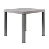 Mobili Da Giardino E Accessori- Tavolo da esterno "brio" in polipropilene e alluminio taupe 82x82x73 cm