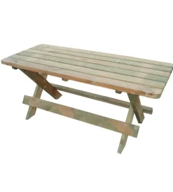 Mobili Da Giardino E Accessori- Tavolo da esterno in legno impregnato 180x75x76h cm