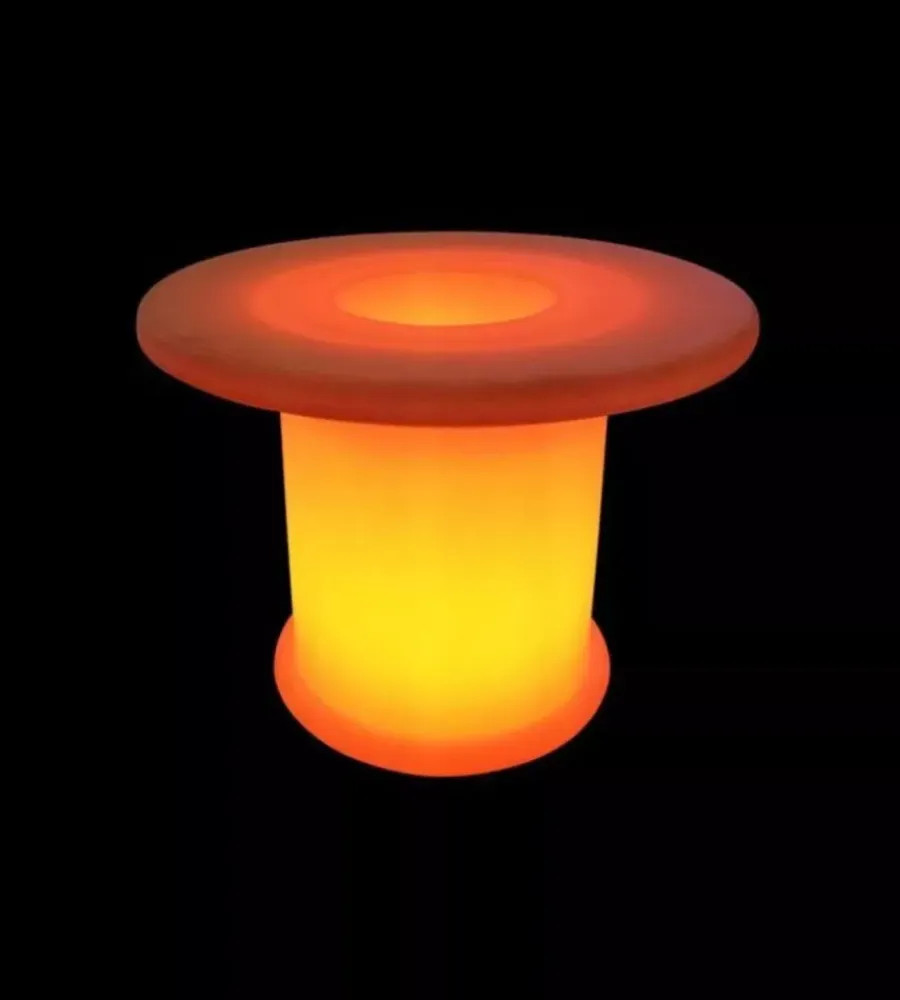 Discount Tavolo da esterno led rgb vtac con telecomando bianco 72x72x58 cm Illuminazione Per Esterno