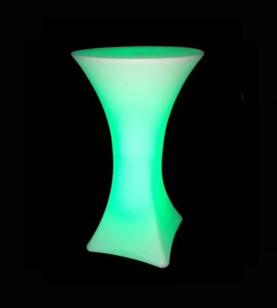 Illuminazione Per Esterno- Tavolo da esterno led rgb vtac con telecomando bianco 60x60x110 cm