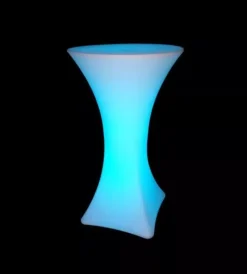 Illuminazione Per Esterno- Tavolo da esterno led rgb vtac con telecomando bianco 60x60x110 cm
