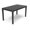 Tavolo da esterno "sumatra" in polipropilene antracite 138x78x72h cm Mobili Da Giardino E Accessori