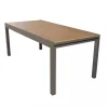Discount Tavolo da giardino allungabile elica garden "cayman" in alluminio e polywood taupe 160/240x95x74 cm Mobili Da Giardino E Accessori