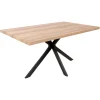 Tavolo da pranzo "eden" con gambe in metallo nero, 150x90x75 cm Tavoli