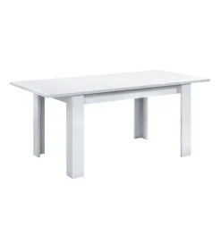 Tavolo da pranzo estensibile bianco, 140-190x90x78 cm Tavoli