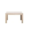 BellaHome Tavoli|Tavolo in quercia con fascia centrale bianca o grigia, 135x80,5x74,5 cm