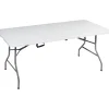 Campeggio-Brunner Tavolo pieghevole a valigia da campeggio "club 150" in acciaio e plastica bianco 152x71x74 cm