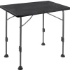 Brunner Campeggio|Tavolo pieghevole da campeggio "linear 80" in acciaio nero 80x60x63/83 cm
