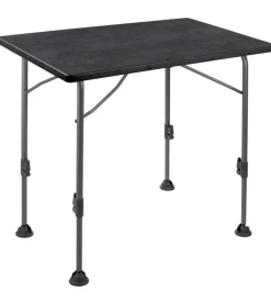 Brunner Campeggio|Tavolo pieghevole da campeggio "linear 80" in acciaio nero 80x60x63/83 cm