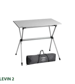 Campeggio-Brunner Tavolo pieghevole da campeggio "levin 2" in alluminio 80x60x70 cm