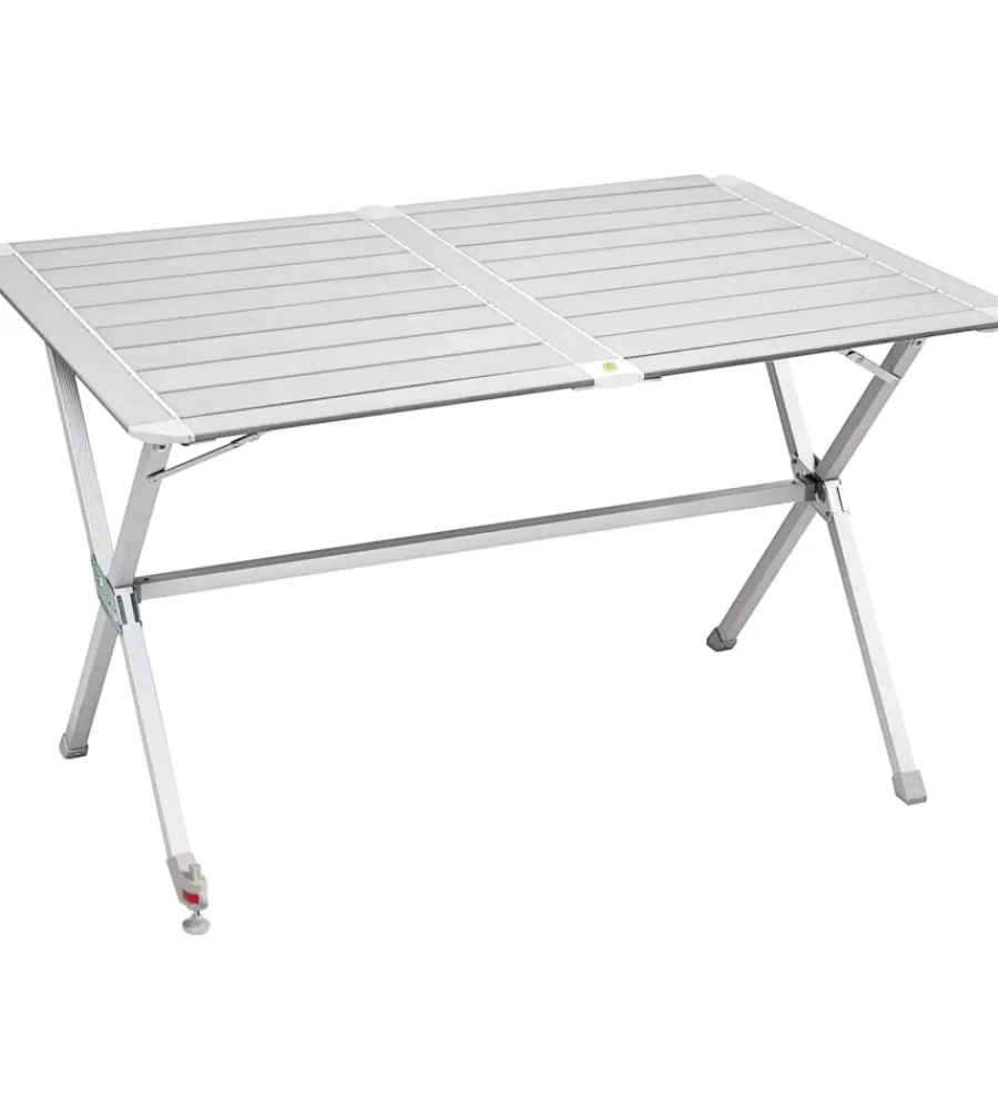 Brunner Campeggio|Tavolo pieghevole da campeggio "silver gapless level 4" in alluminio 110x71x70 cm