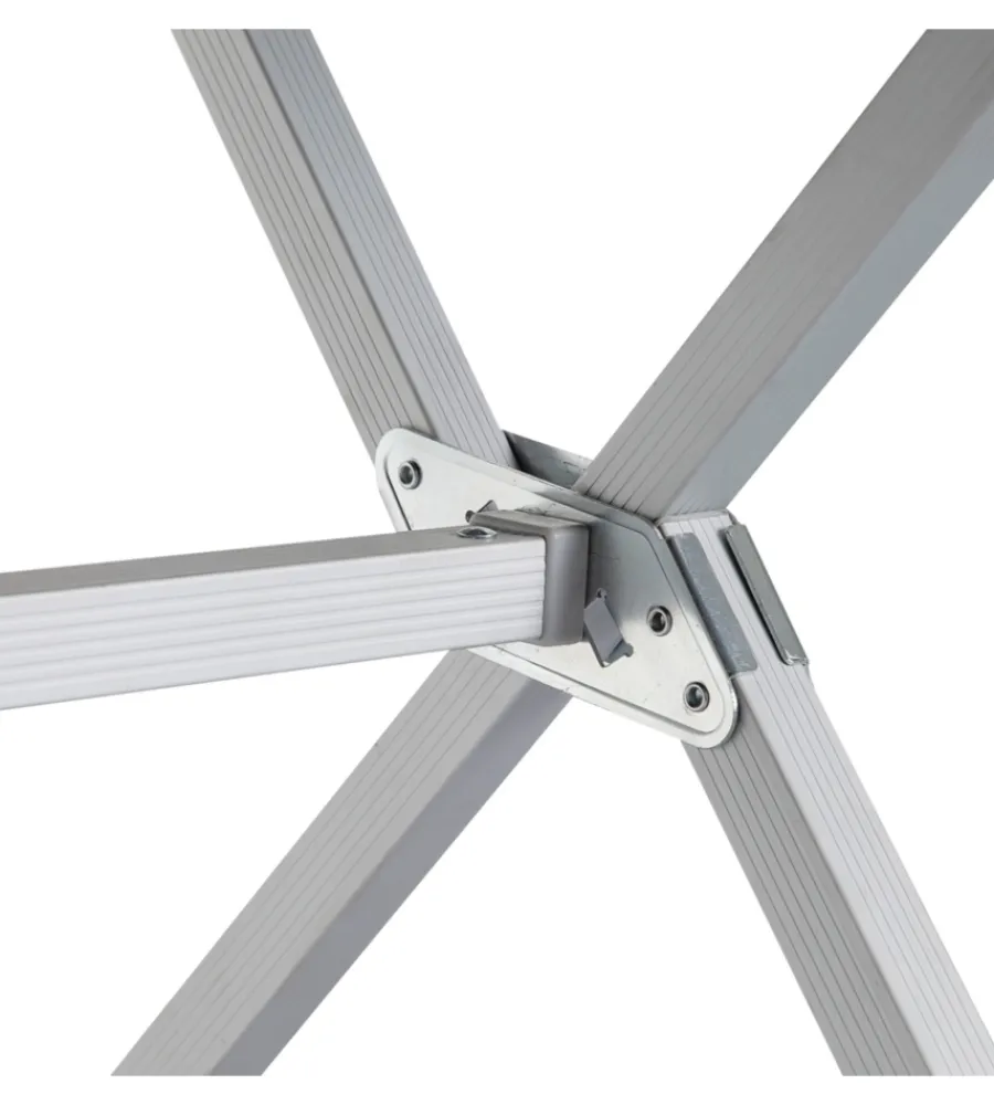 Brunner Campeggio|Tavolo pieghevole da campeggio "silver gapless level 4" in alluminio 110x71x70 cm