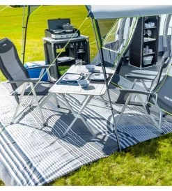Campeggio-Brunner Tavolo pieghevole da campeggio "silver gapless level 6" in alluminio 140x81x70 cm