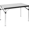 Brunner Campeggio|Tavolo pieghevole da campeggio "titanium quadra compack 4" in alluminio 120,5x70x72 cm
