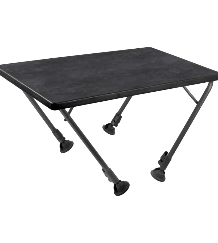 Online Tavolo pieghevole da campeggio "linear 115" in acciaio nero 115x70x63/83 cm Campeggio