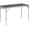 Campeggio-Brunner Tavolo pieghevole da campeggio "flatpack 4" in alluminio grigio 120x60x70 cm