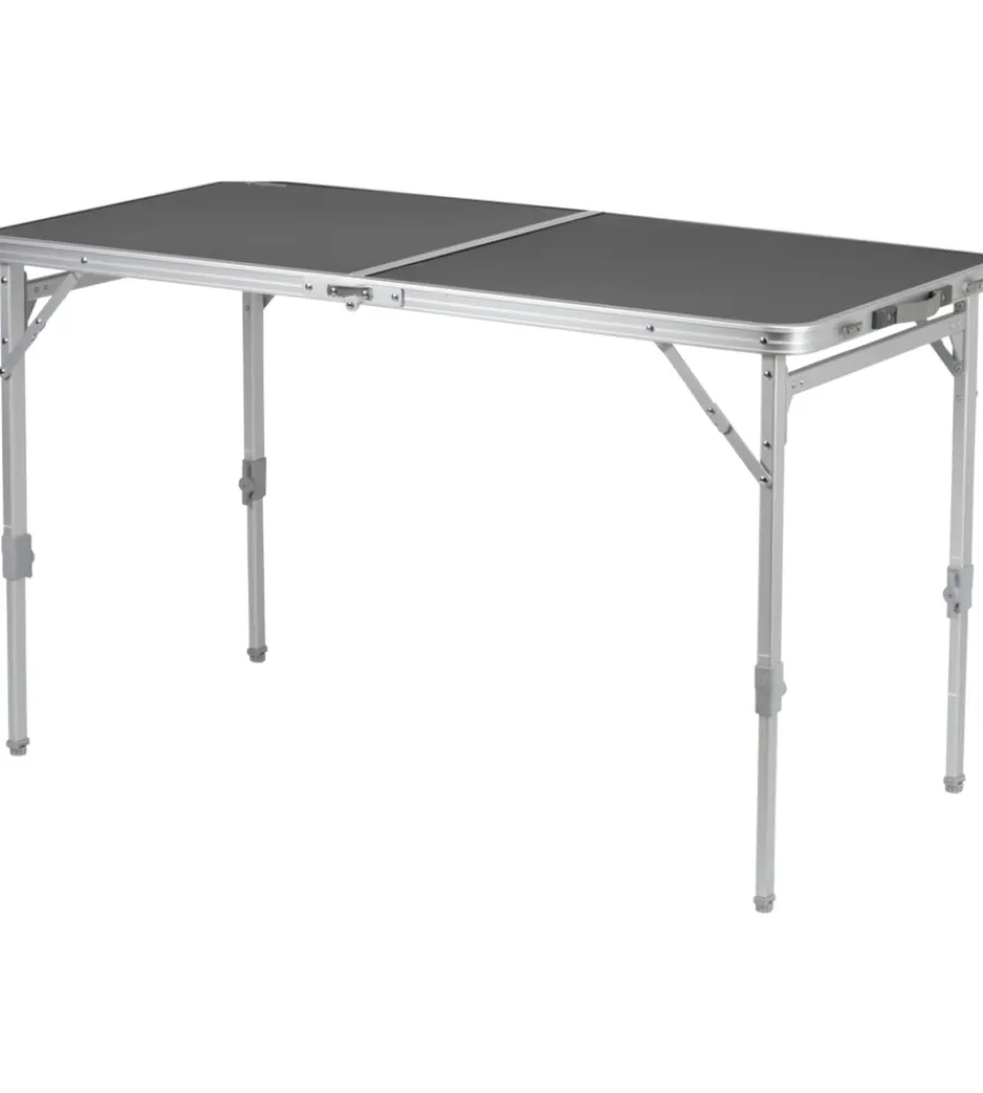 Campeggio-Brunner Tavolo pieghevole da campeggio "flatpack 4" in alluminio grigio 120x60x70 cm